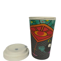 400ml Bamboo Coffee Cups (Hard Lid) / HT400