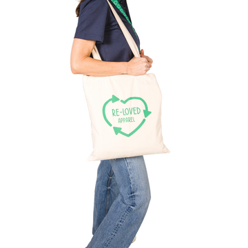 Re-Loved Organic Cotton Tote bag in Sand