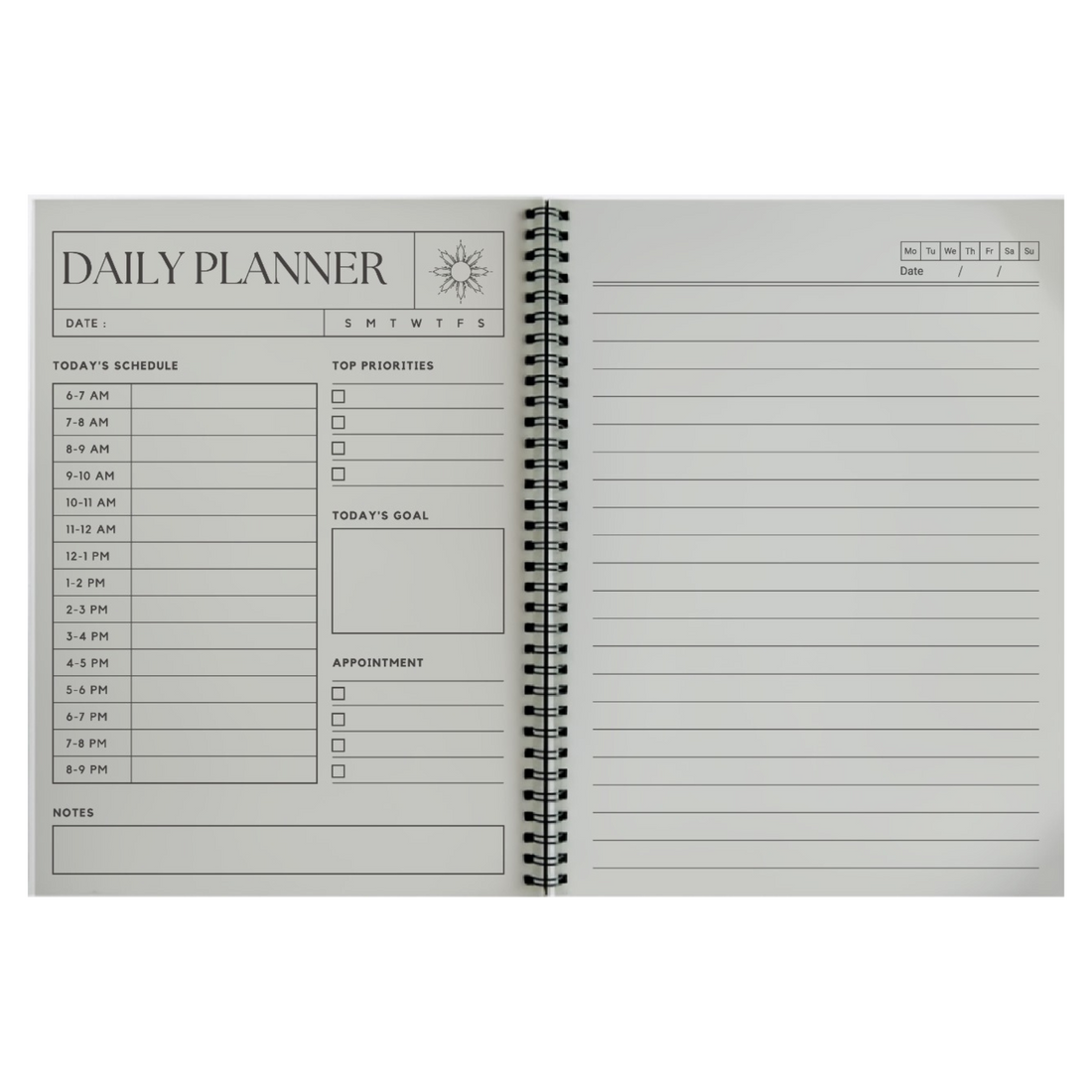 Sustainable A5 Spiral Bound Hard Cover Notebook / A5SBHCNB