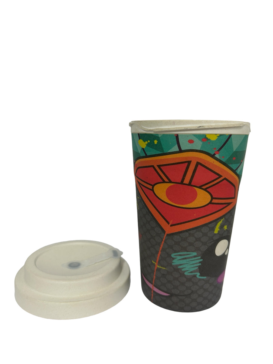 400ml Bamboo Coffee Cups (Hard Lid) / HT400