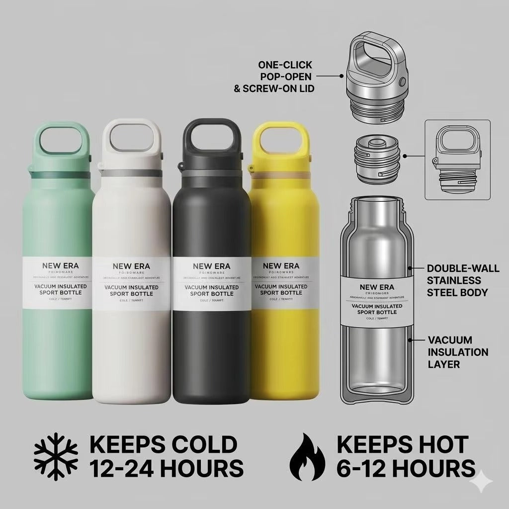 Flip Top 600ml Drink Bottle / RDFT600