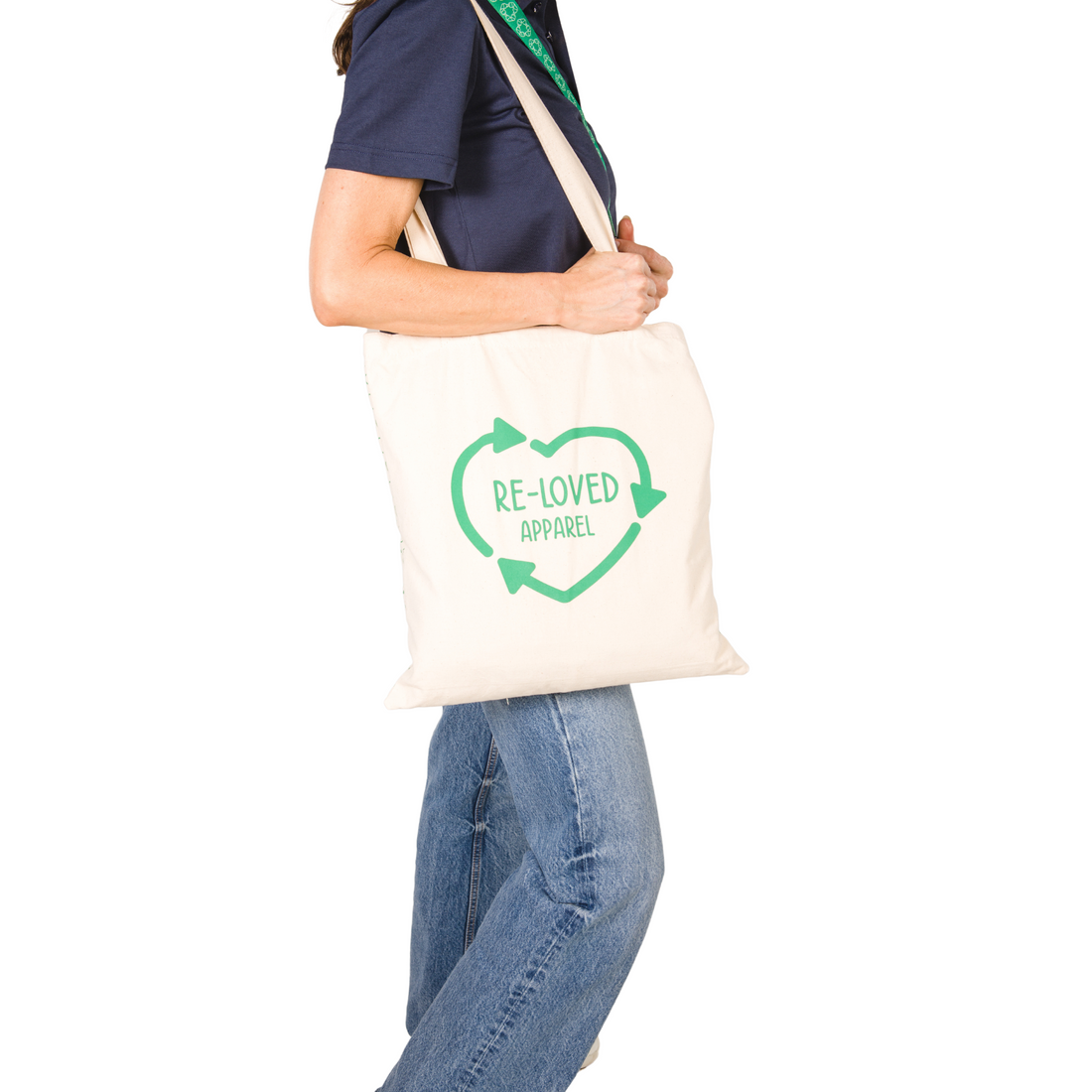 Re-Loved Organic Cotton Tote bag in Sand