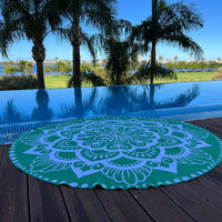 Rounded Sand Free rPET Towel